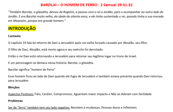 BARZILAI - O Homem de Ferro da Bíblia - Imagem 2