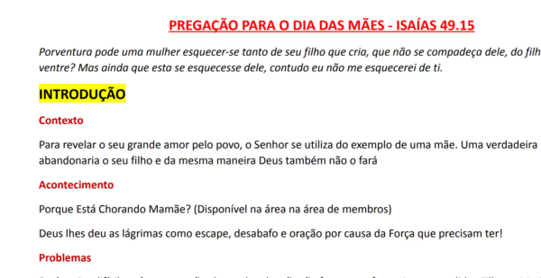 Esboço de Pregação Para o Dia das Mães - Imagem 2