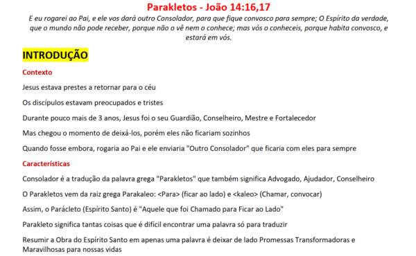 Esboço de Pregação Sobre Espírito Santo - Imagem 2