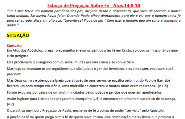 Esboço de Pregação Sobre Fé - Imagem 2
