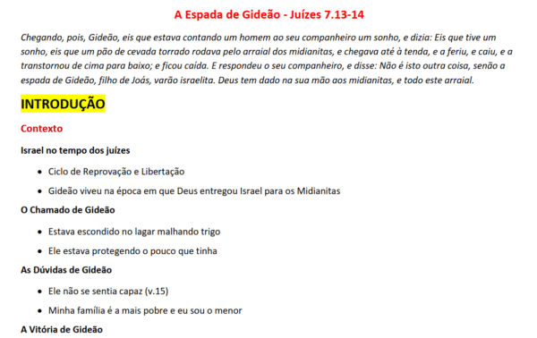 Esboço de Pregação sobre Gideão - Imagem 2
