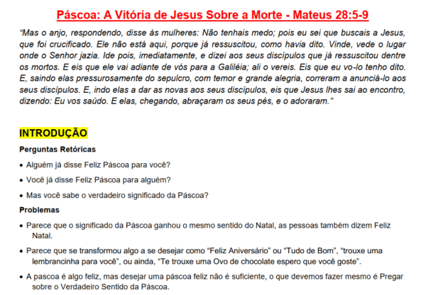 Esboço de Pregação Sobre a Páscoa - Imagem 2