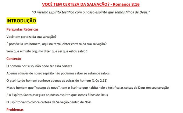 Esboço de Pregação em Romanos 8.16 - Imagem 2